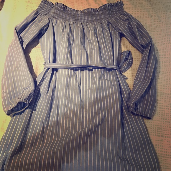 Express Blue and white dress - Picture 1 of 1